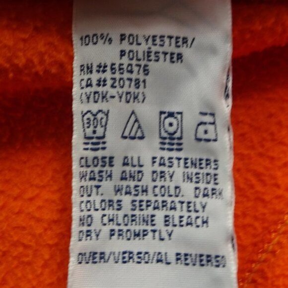 Tommy Hilfiger Orange Suede Vest Size Medium - Picture 5 of 5
